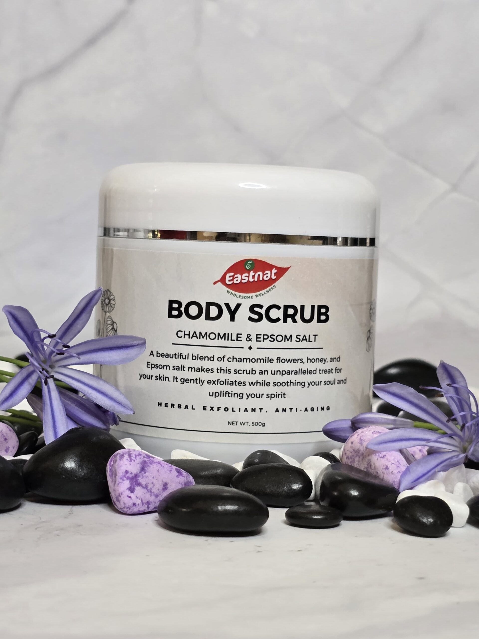 Chamomile & Epsom Salt Body Scrub 500g - Image 1